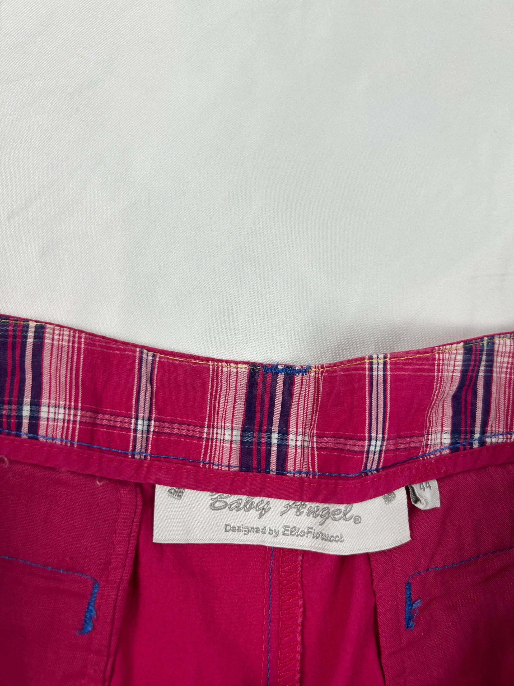 Pink low rise beachwear mini short (XL)