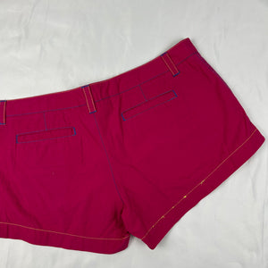 Pink low rise beachwear mini short (XL)