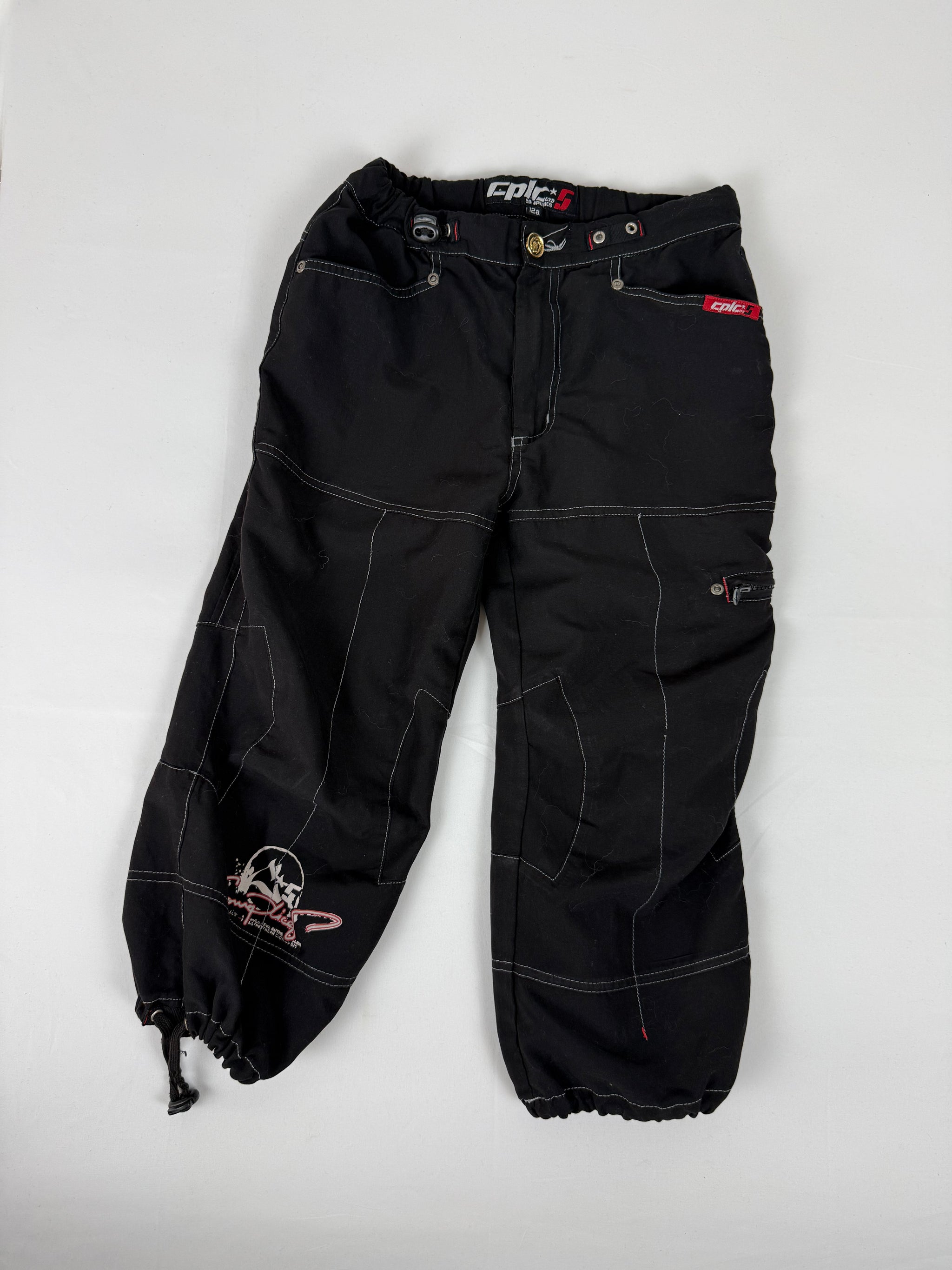 Black low rise capri pants (XS)