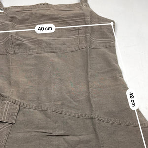 Khaki 100% cotton mini dress top (L)