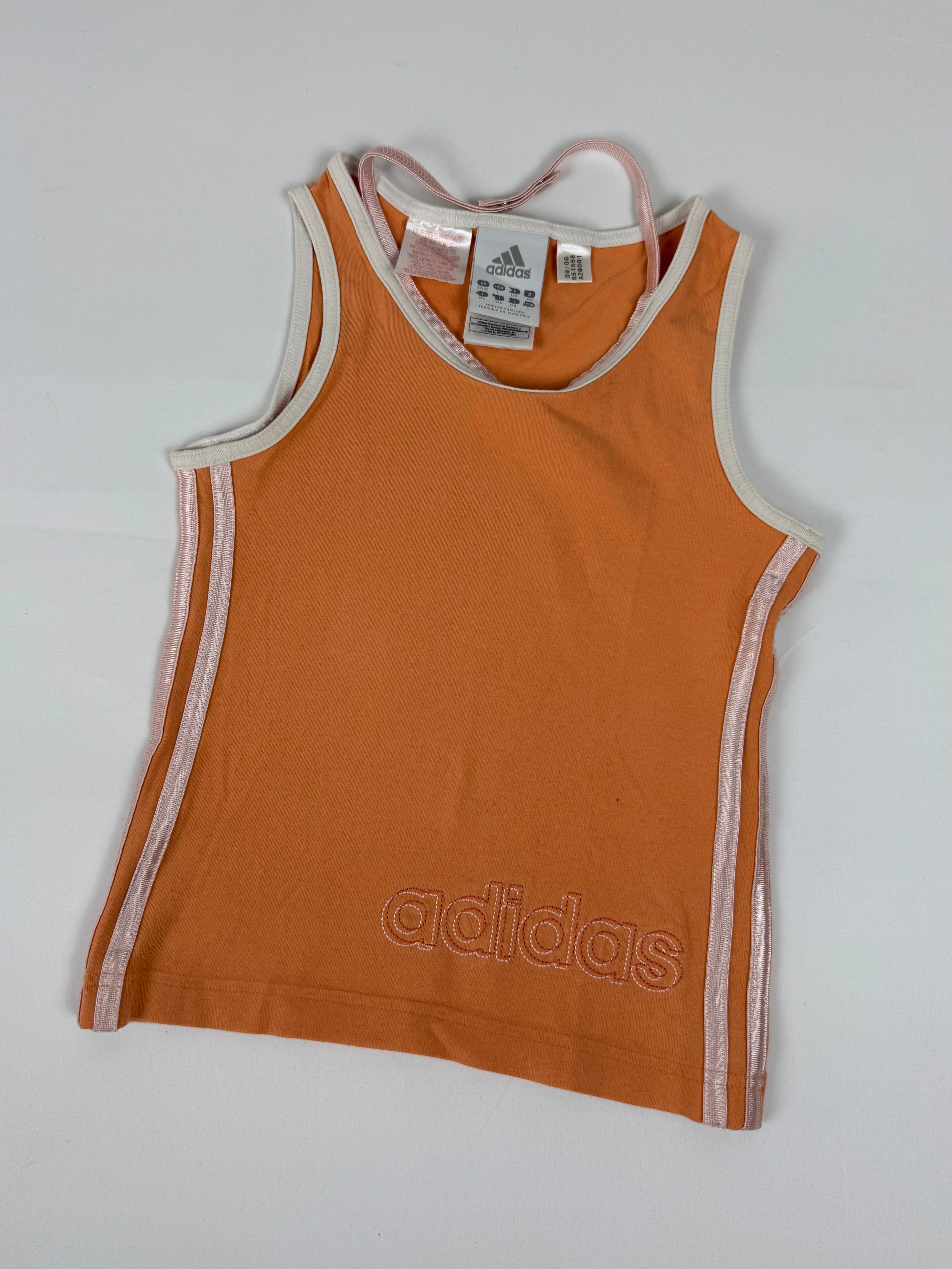 Orange activewear cotton top (XS)