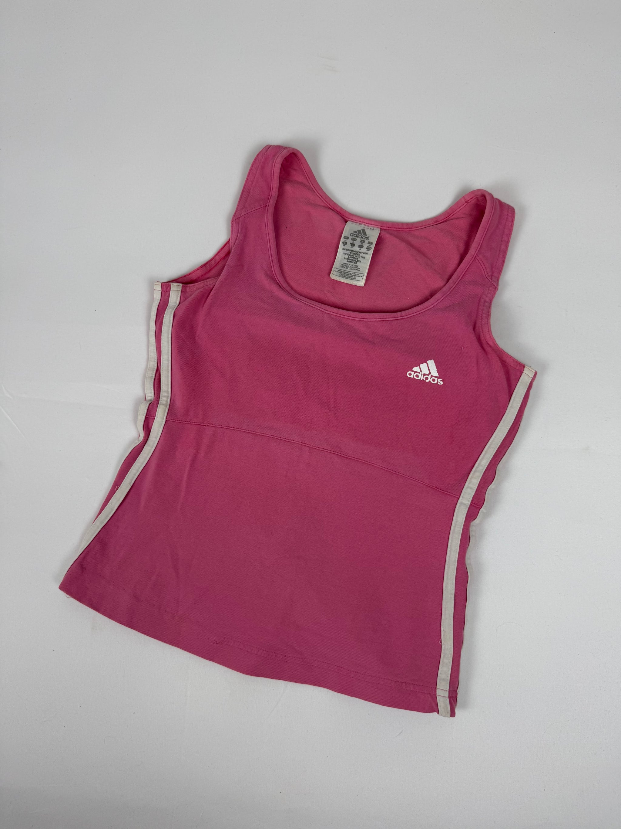 Built in bra cotton activewear tank top (S/M)