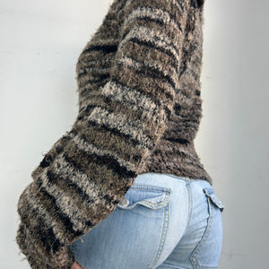 Khaki turtleneck super soft jumper (S/M)