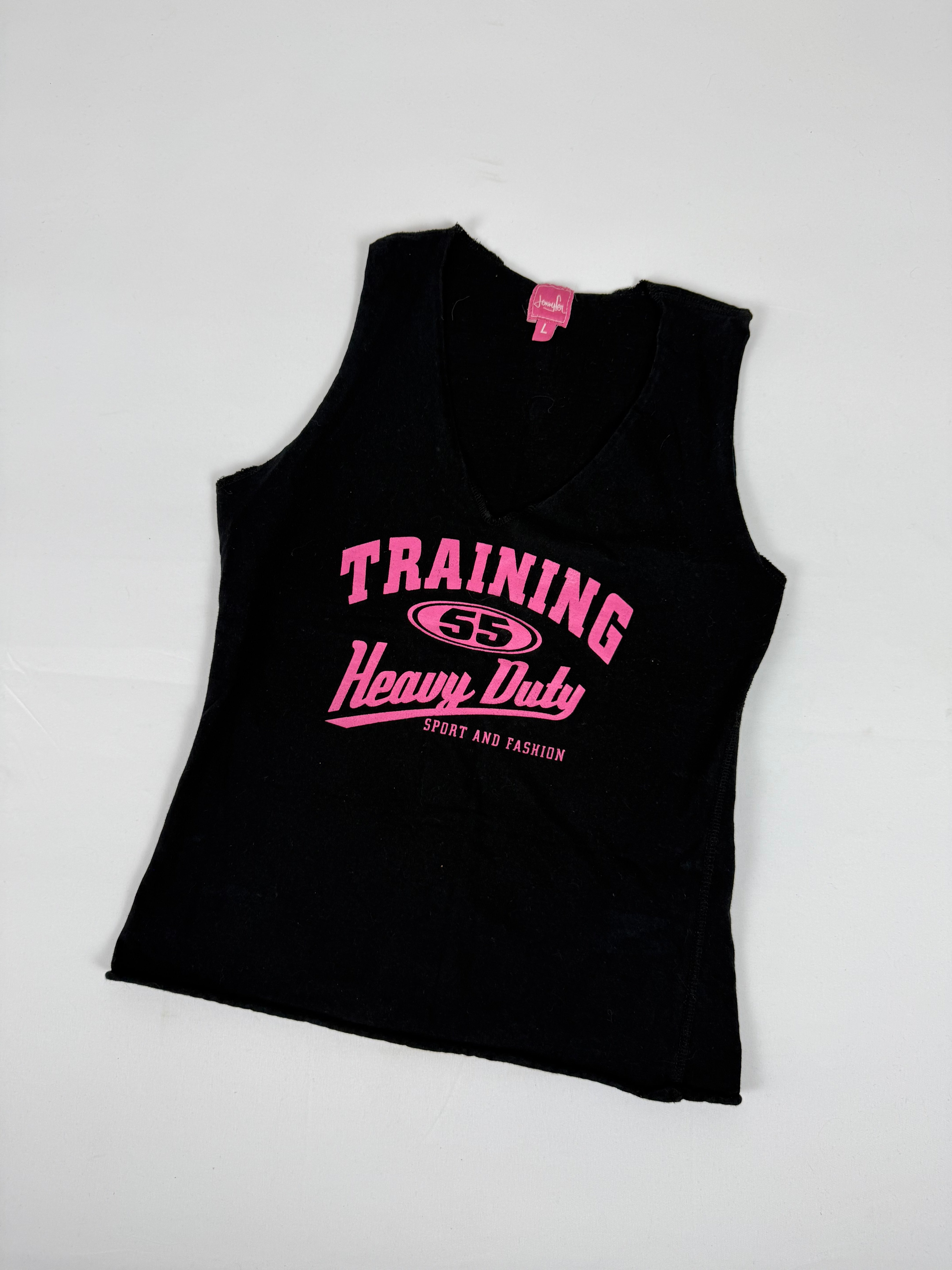 Black 100% cotton graphic top (M)