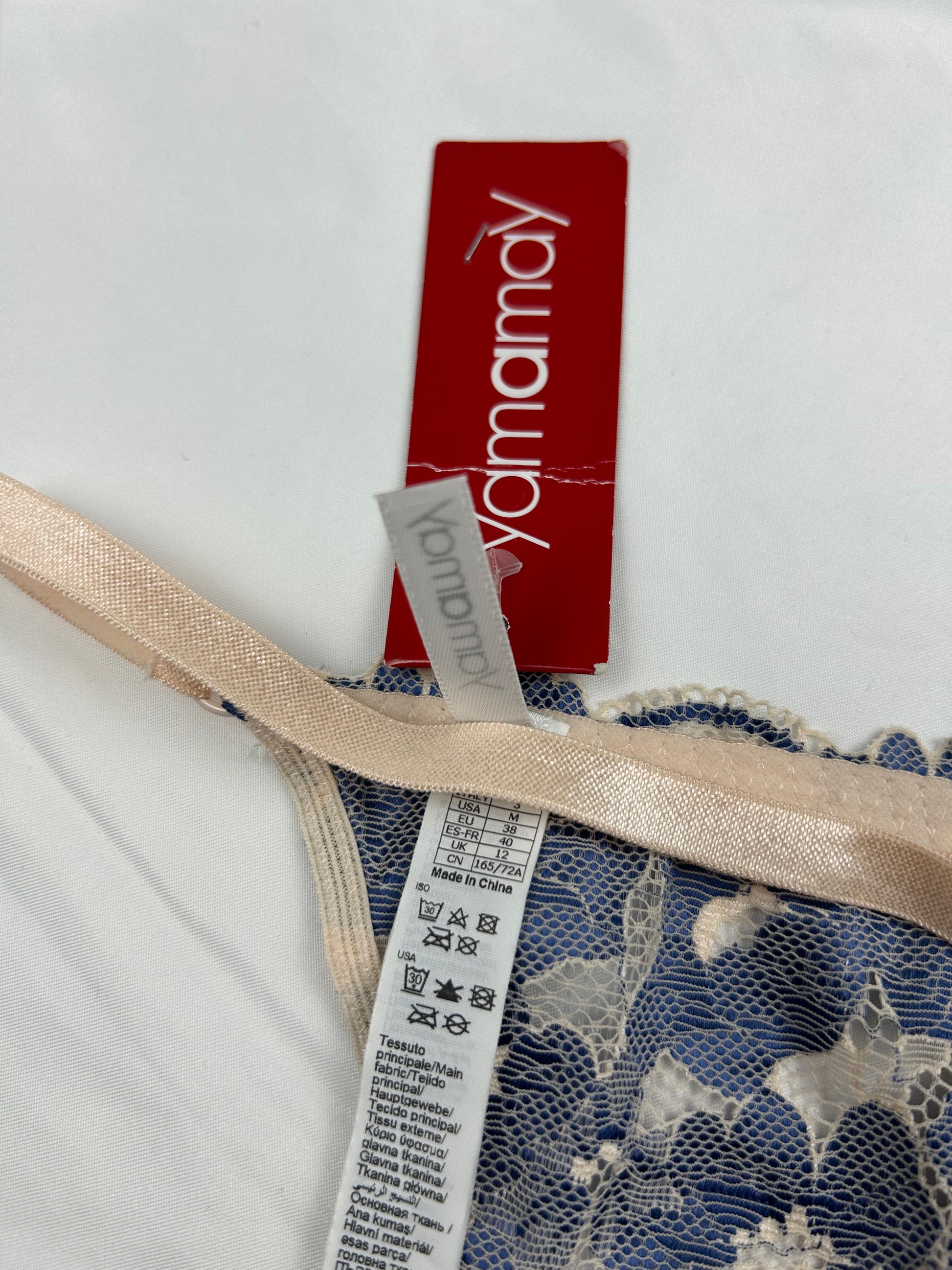 Baby pink mesh brand new thong (L)