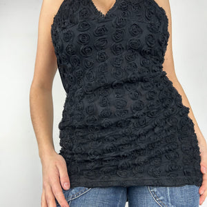 Black backless mini dress (S/M)
