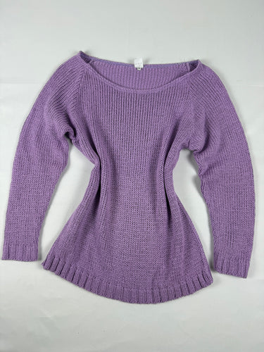 Lilac large neck jumper (M/L)