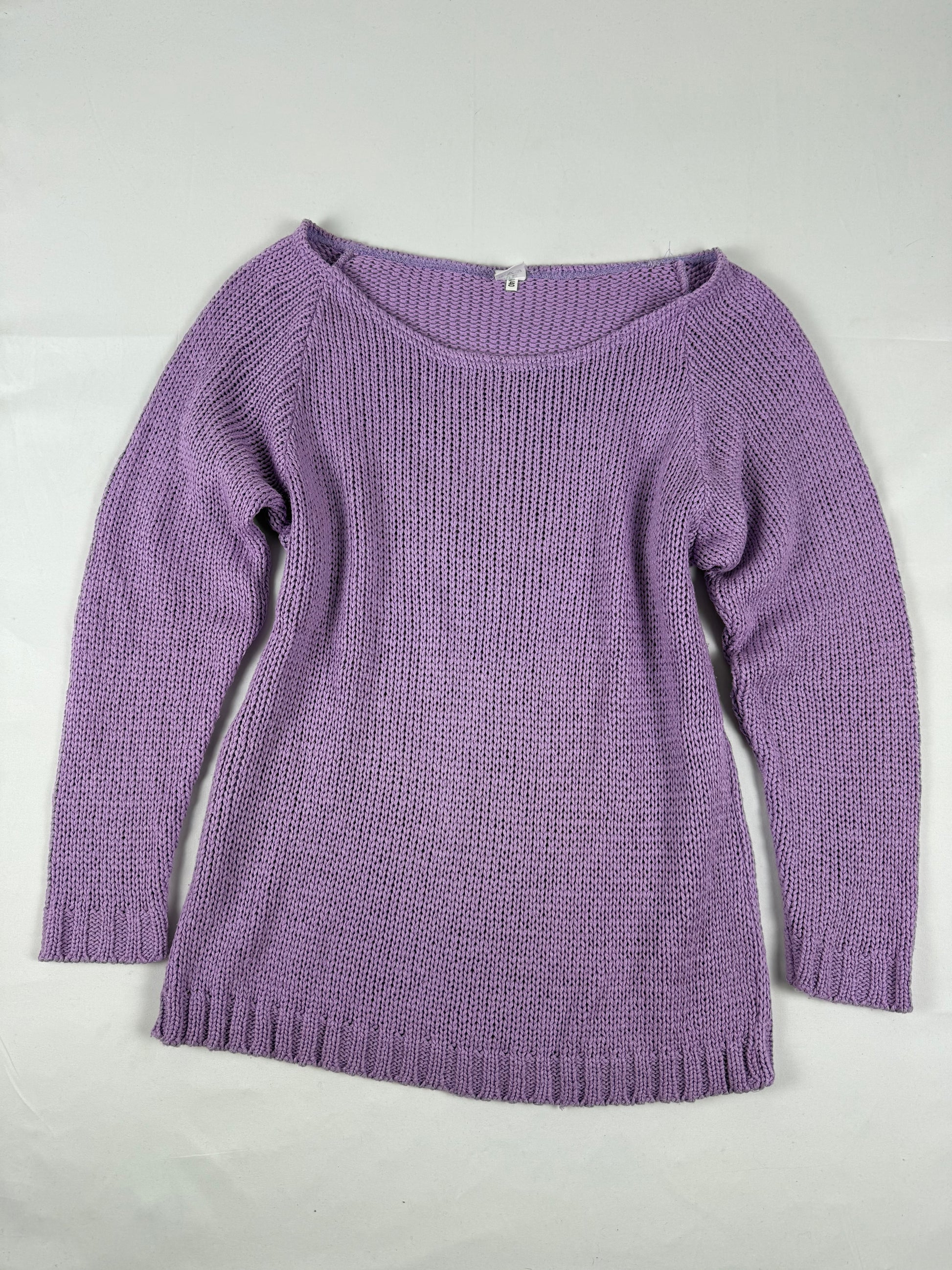 Lilac large neck jumper (M/L)