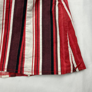 Red striped cotton cami top (S)