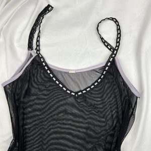 Black mesh cami top (S/M)