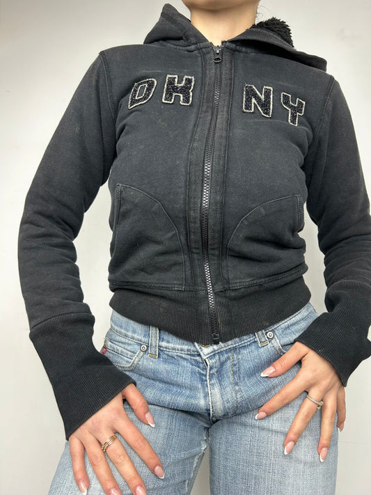 Black fleece hoodie (S)
