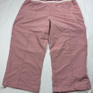 Baby pink  low rise joggers capri pants (S)