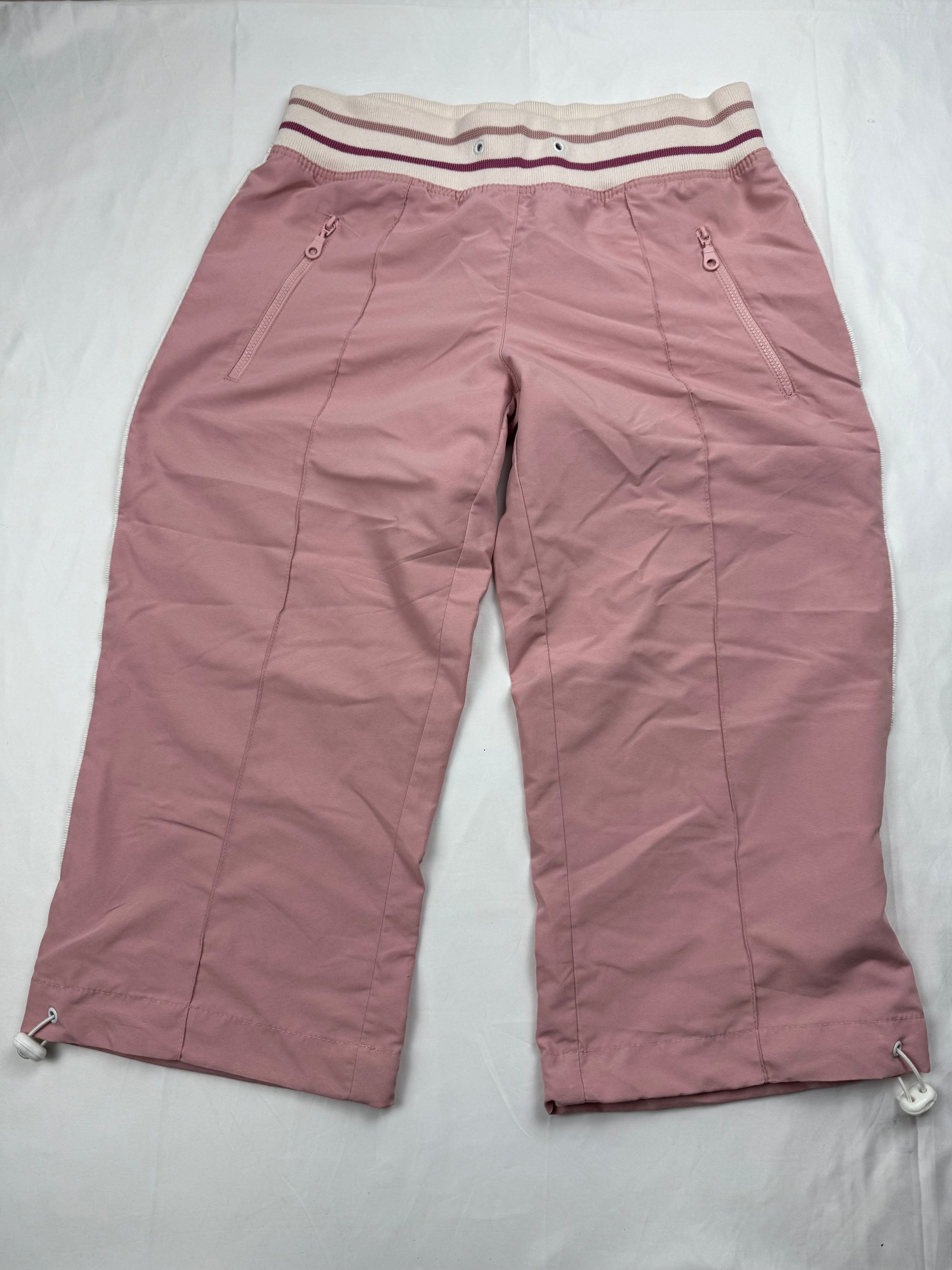 Baby pink  low rise joggers capri pants (S)