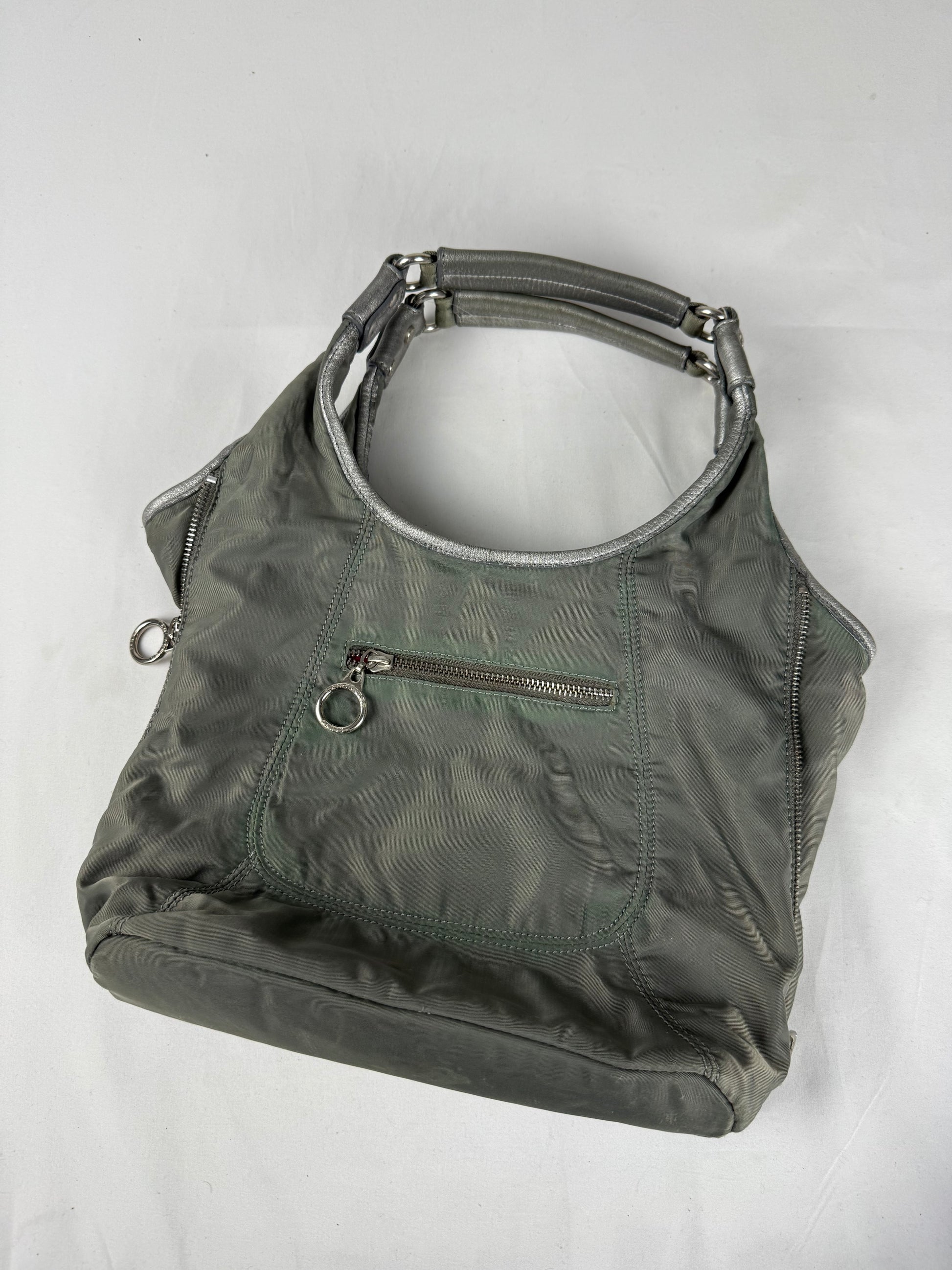 Grey shoulder bag (36x24cm)