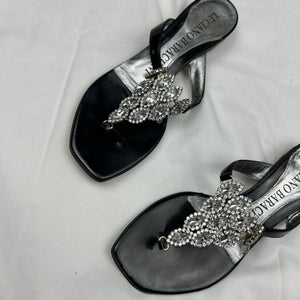 Black thong platforms rhinestones flip flop (35)