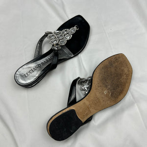 Black thong platforms rhinestones flip flop (35)