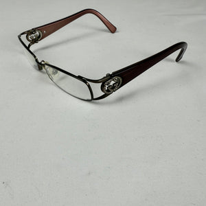 Burgundy & silver logo office glasses (with prescription)