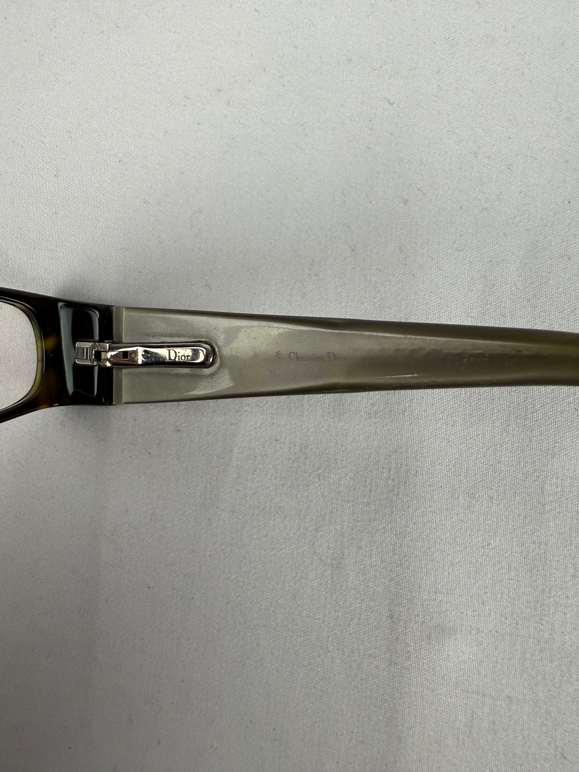 Beige silver logo office glasses (with prescription)