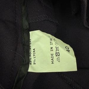 Purple stretchy low mid rise skinny belt pants (XS)