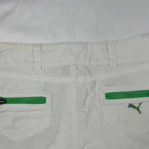 White low rise mini skirt (S/M)