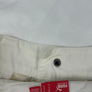 White low rise mini skirt (S/M)