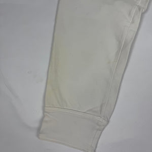 White cotton zip up tight fit hoodie + capri pants set (S)