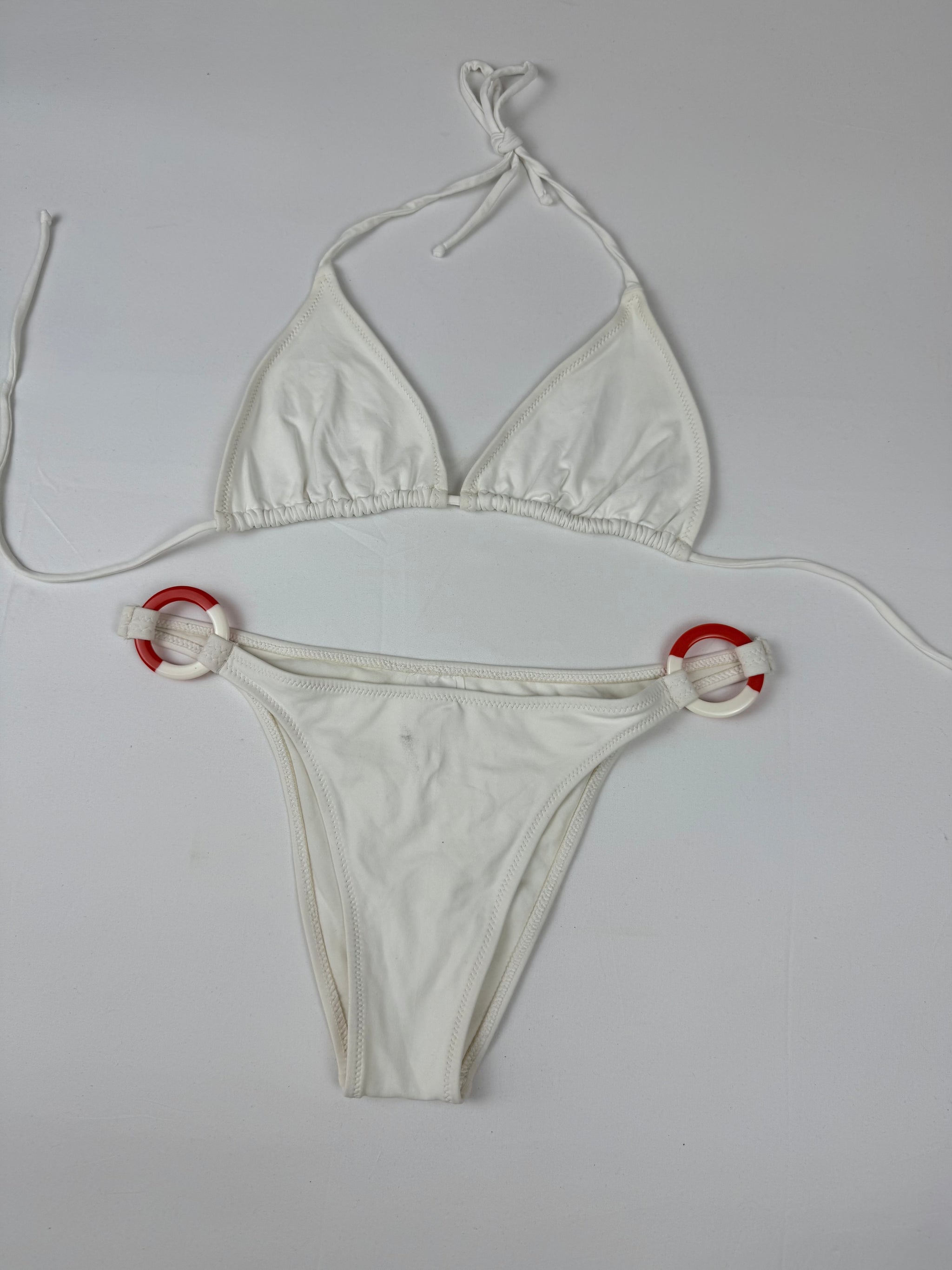 White low rise bikini set (XL)