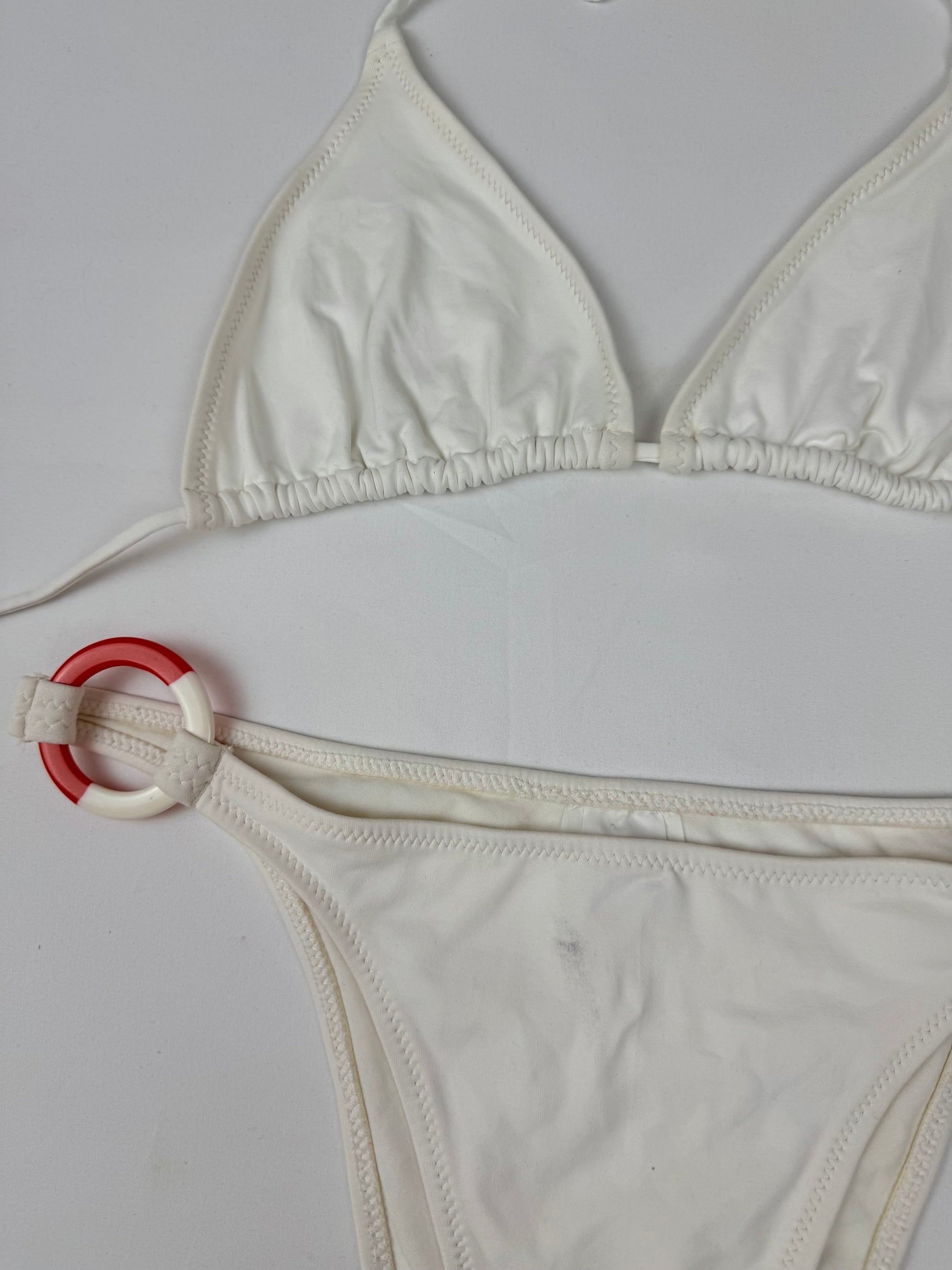 White low rise bikini set (XL)