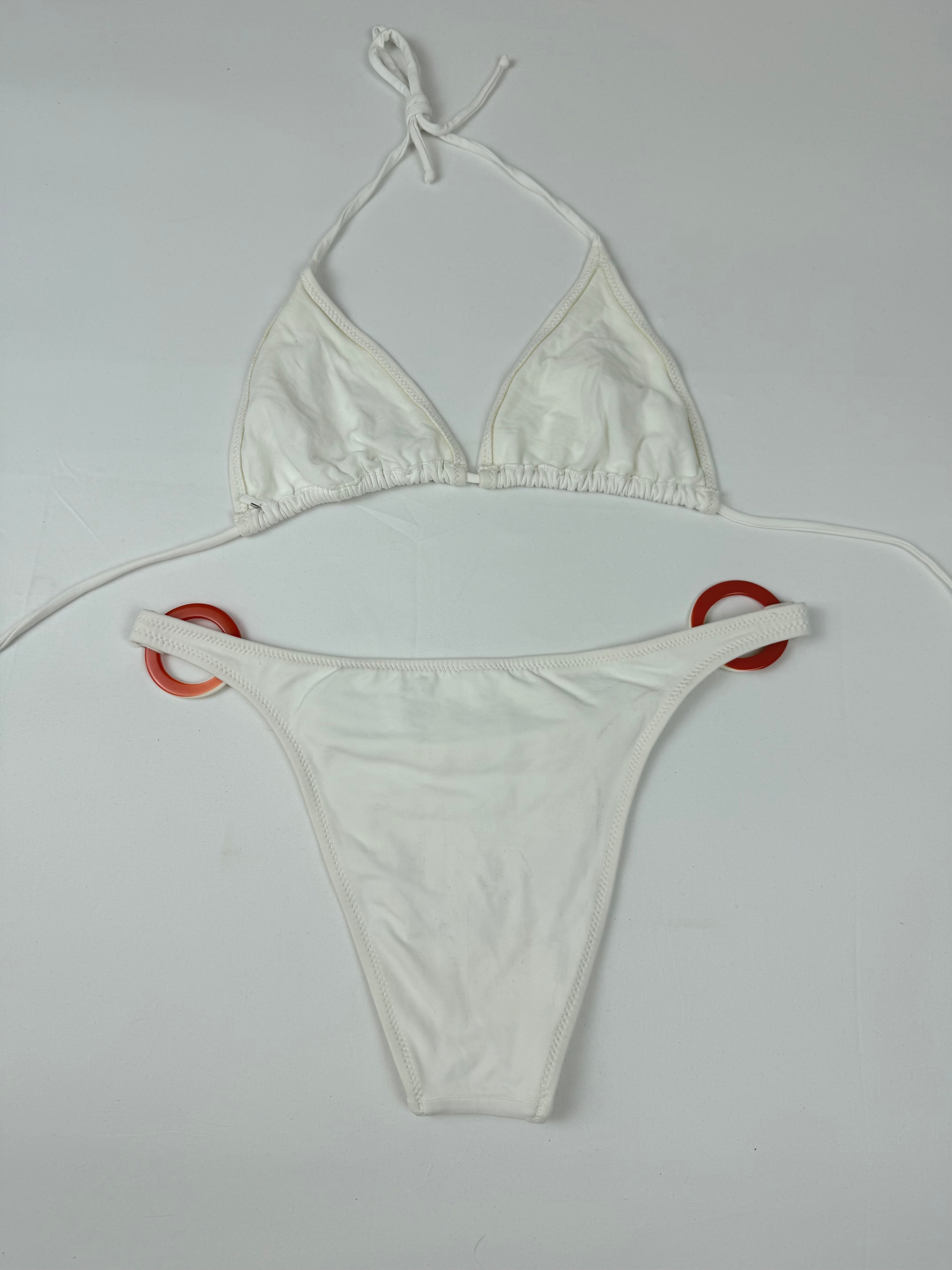White low rise bikini set (XL)