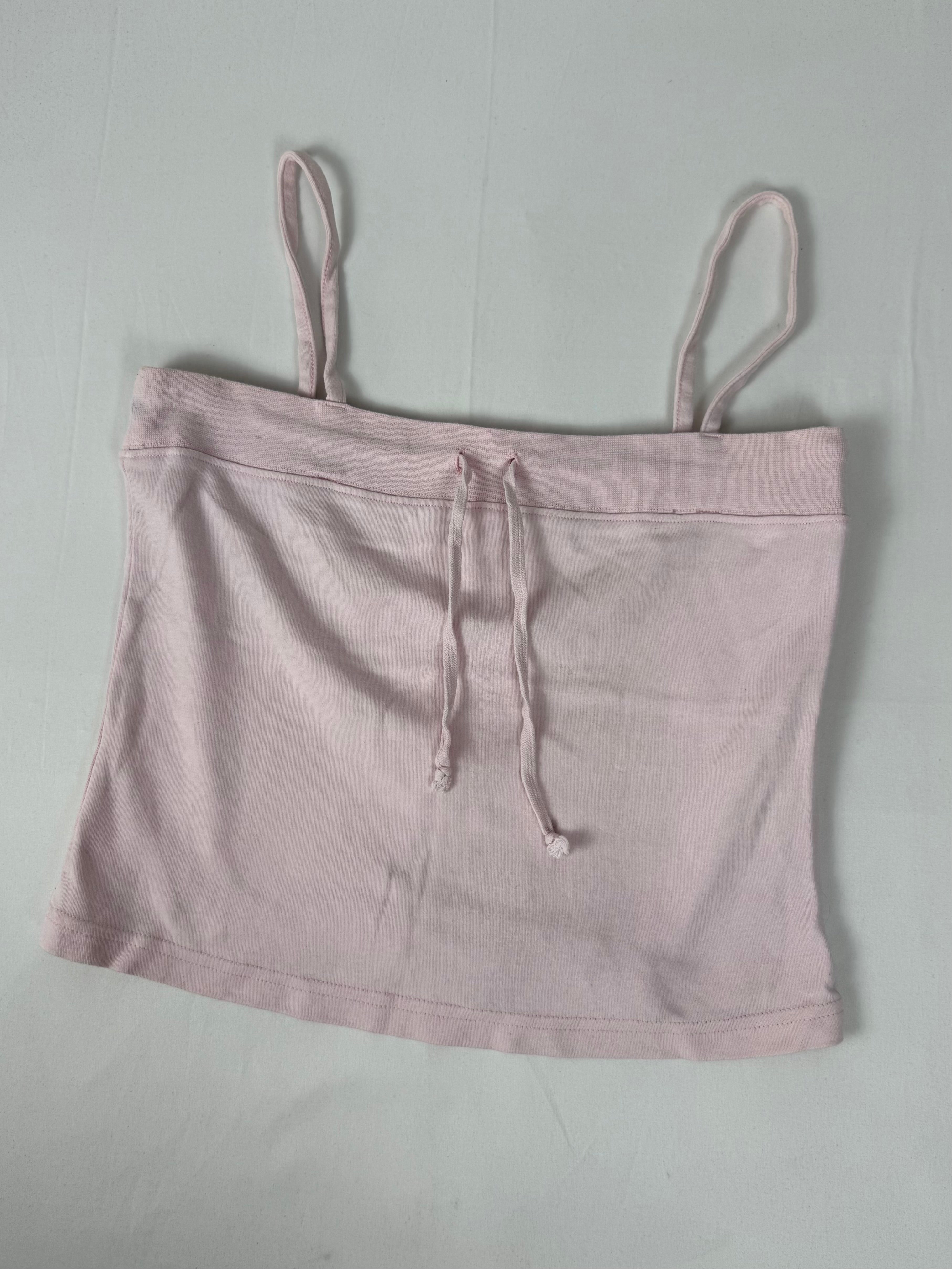 Baby pink cotton cami top (XL)