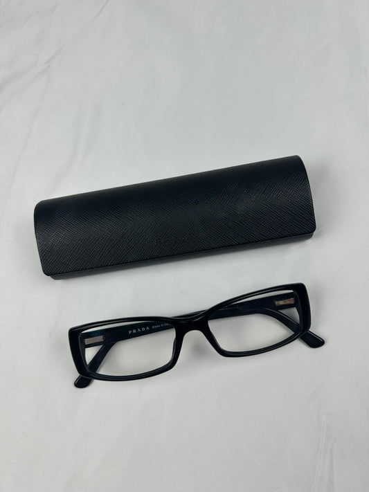Black office siren glasses (with prescription)