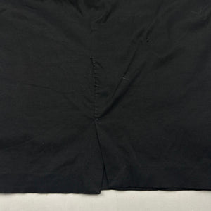 Black office buckle midi skirt (XL)