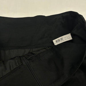 Black office buckle midi skirt (XL)