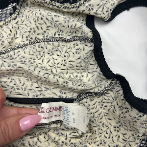 Beige lace detail body top (S)