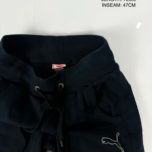 Black low rise cotton capri joggers pants (XS/S)