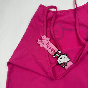 Pink kitty cotton tight fit cami top (S)