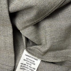 Khaki zip up office blazer jacket (L)