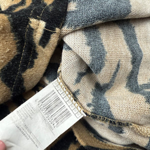 Beige tiger print super soft turtleneck jumper (S/M)