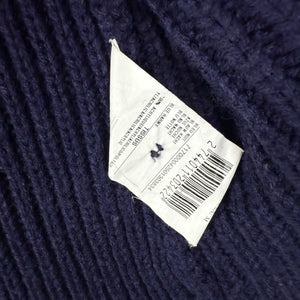 Navy hooded short sleeves cardigan jumper (M)