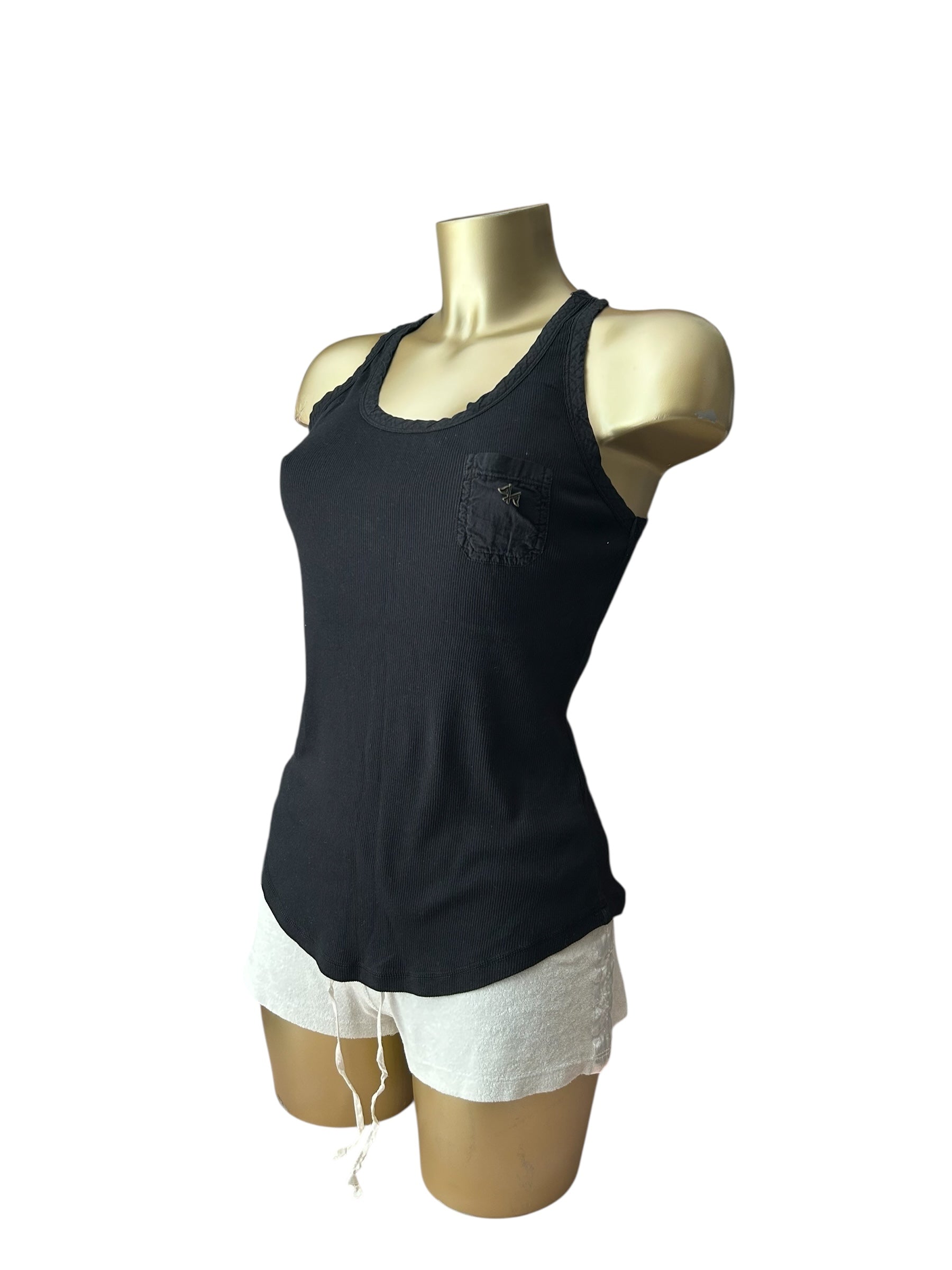 Black logo tank top (S)