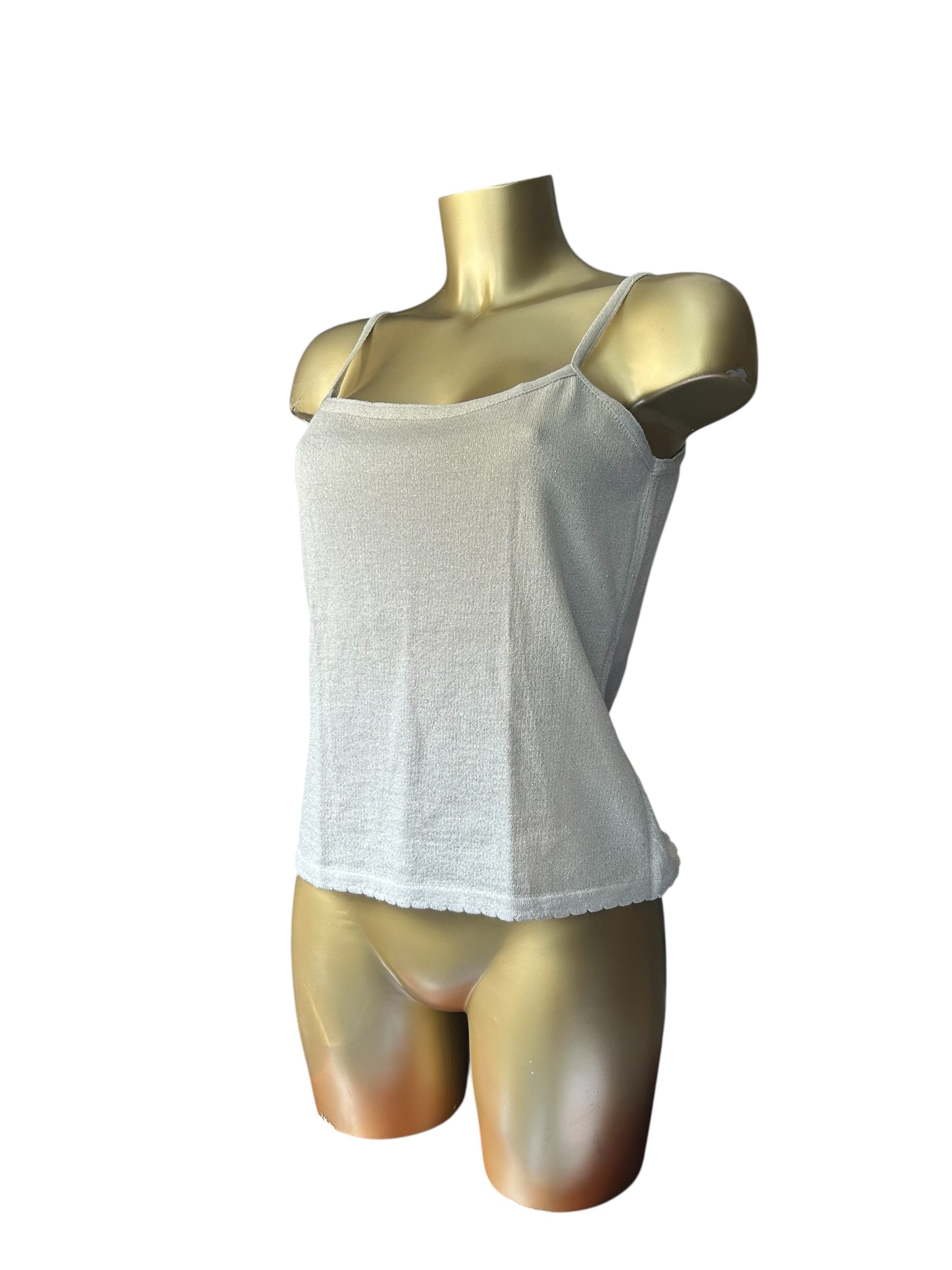 Grey glitters cami top (L)