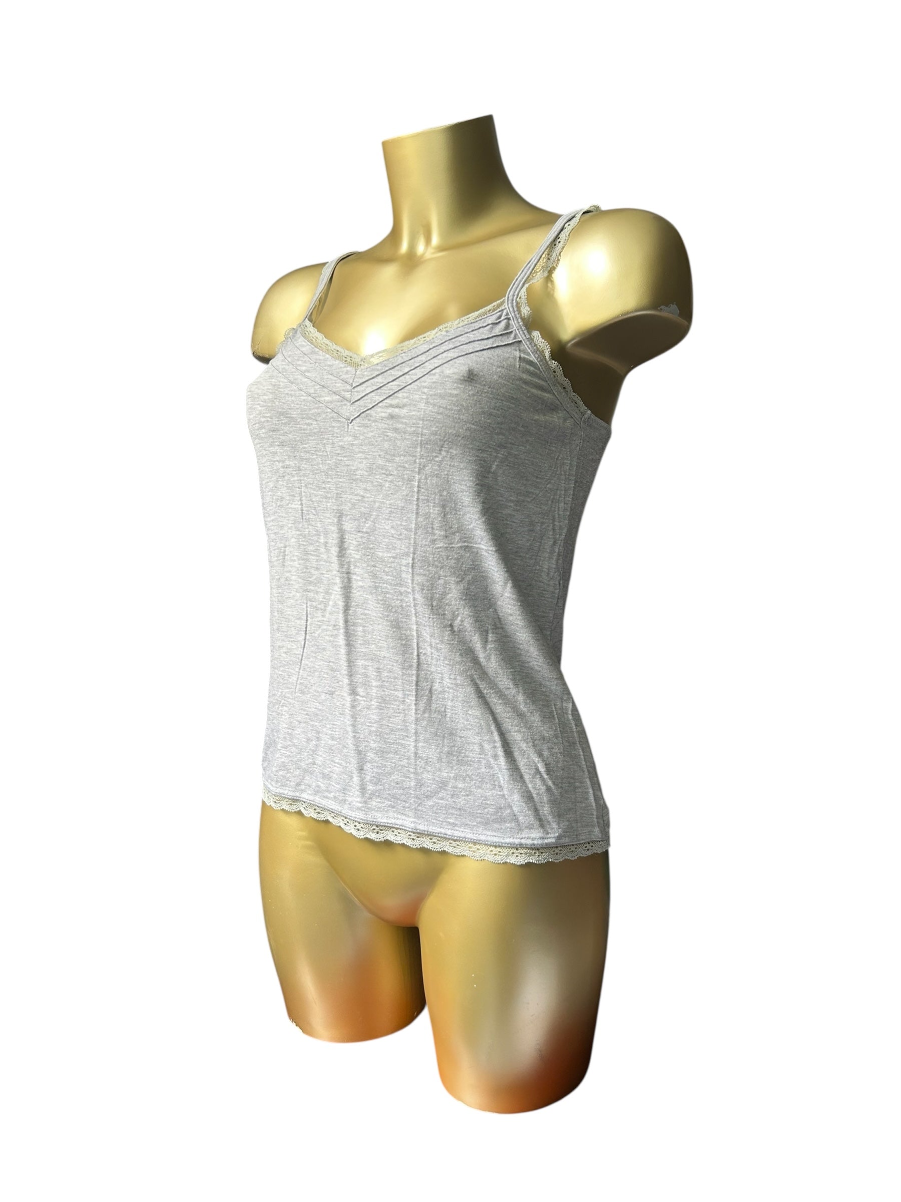 Grey cotton cami top (M/L)