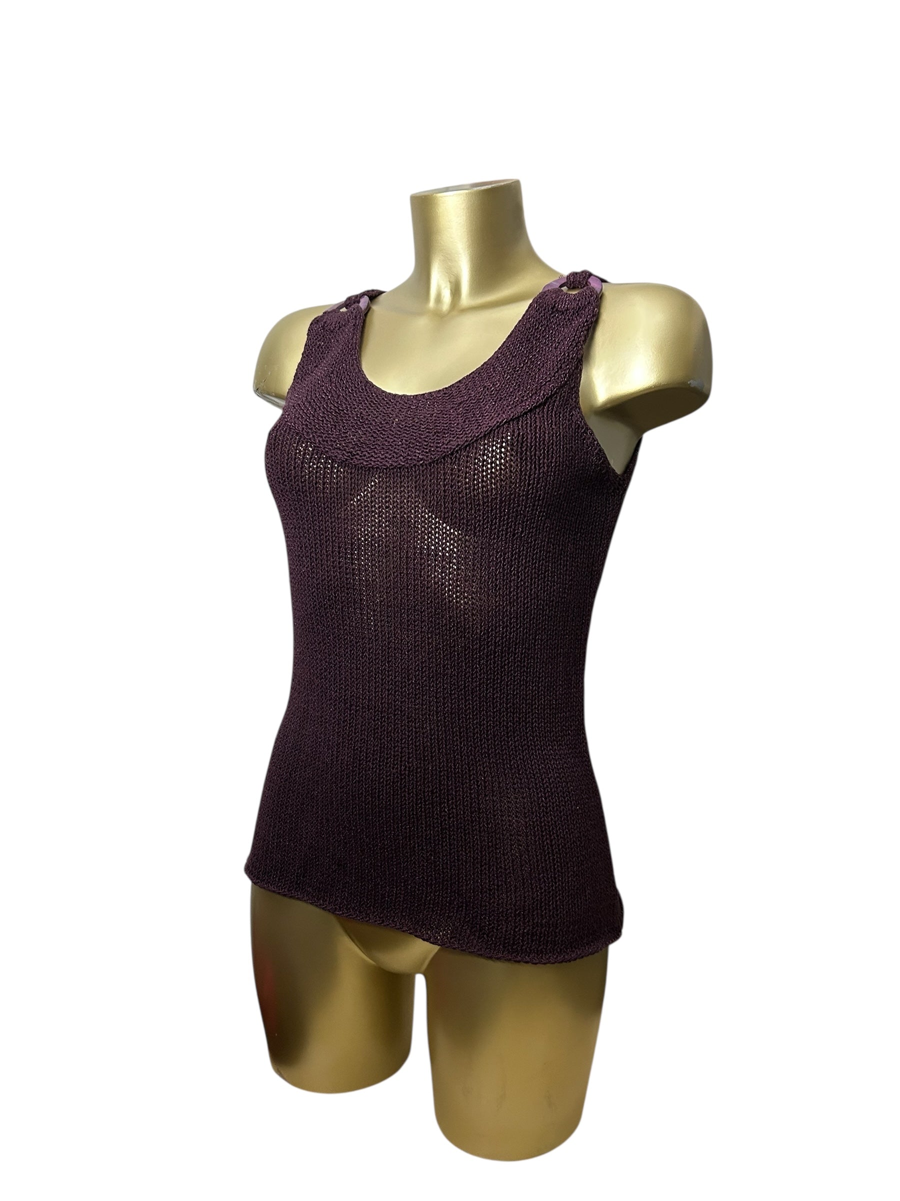 Knitted summer cami  top (S/M)