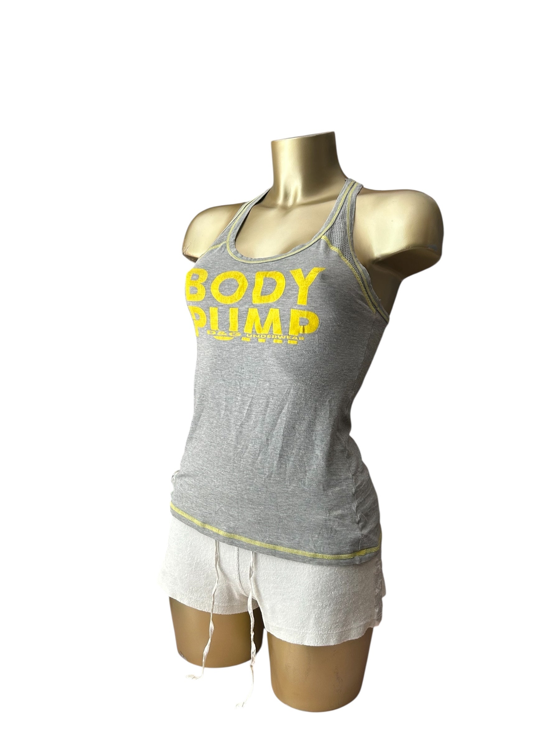 Grey logo cotton tank top (M/L)
