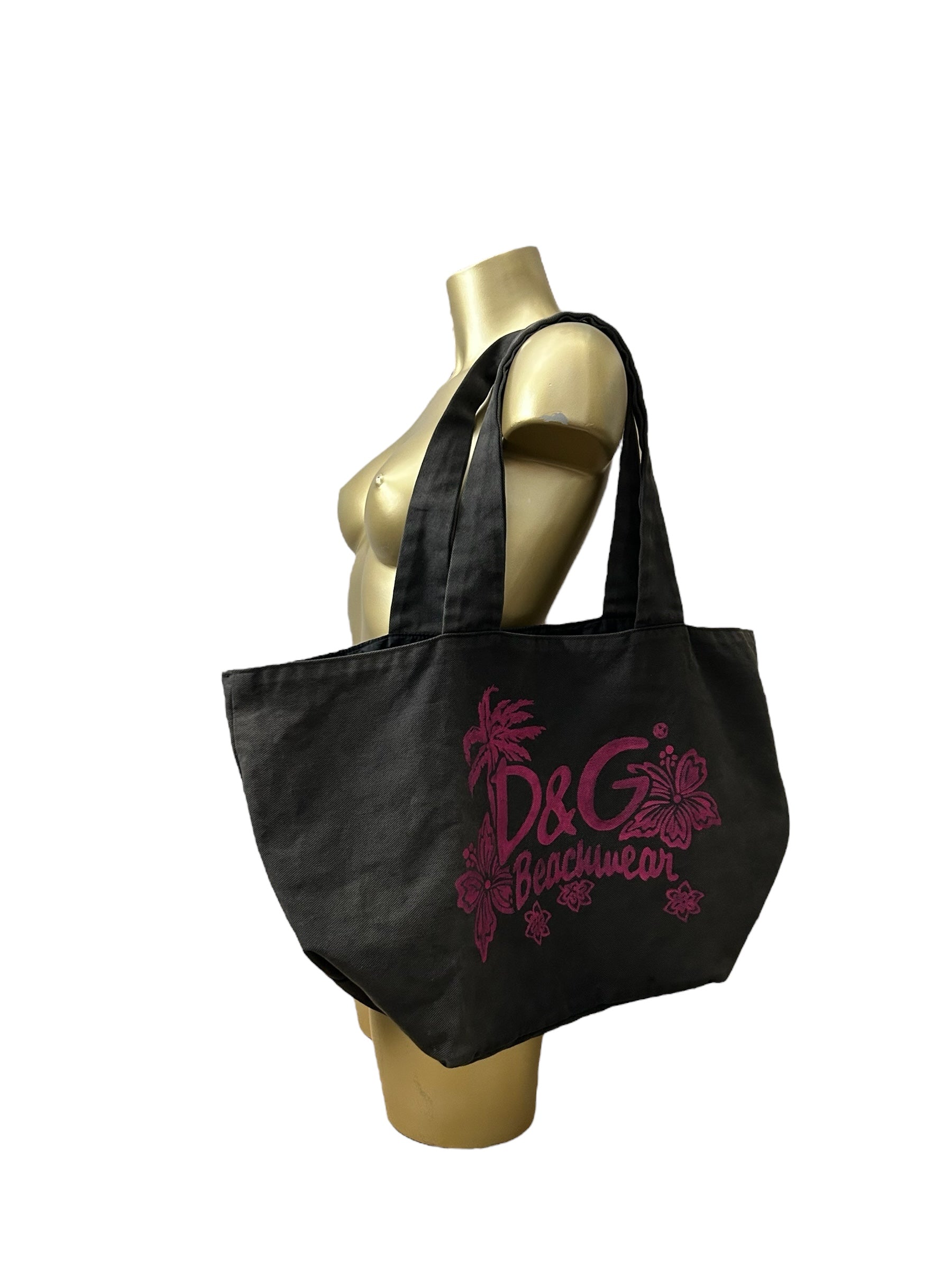 Grey logo beachwear maxi shoulder bag (52x29cm)