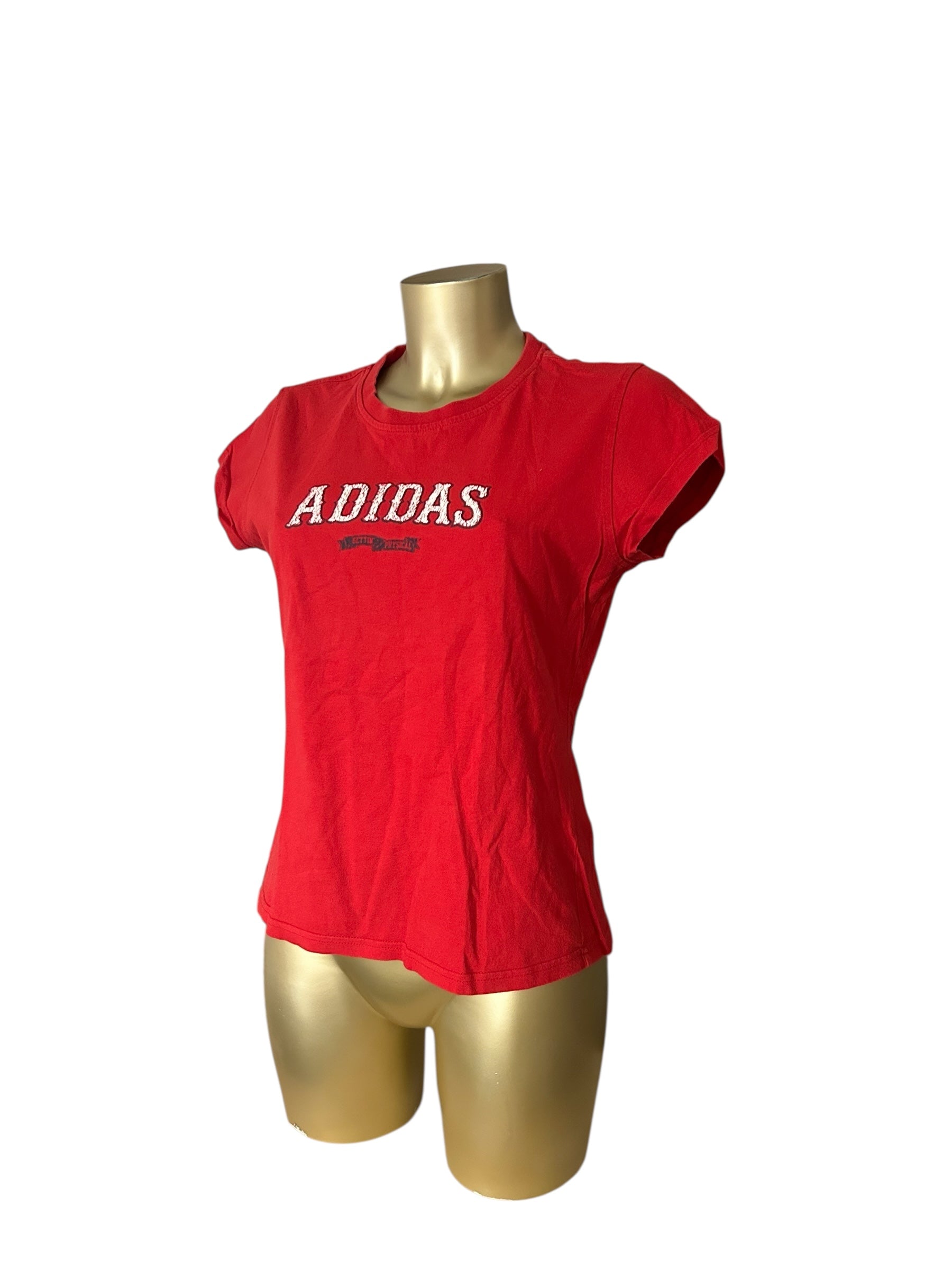 Red logo 100% cotton tee (L)