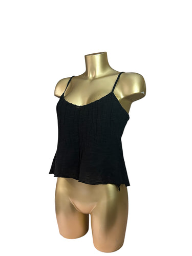 Black asymmetric summer cami  top (L)