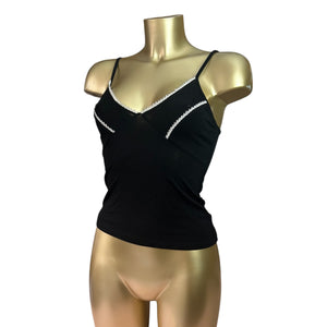 Black babydoll cotton cami  top (S/M)