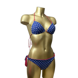 Reversible 2 in 1 polka dots bikini set (L)