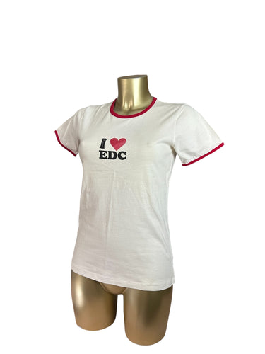 White logo cotton tee (M/L)